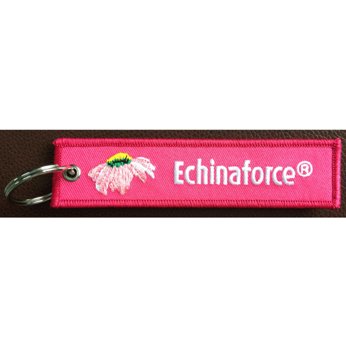 Factory making Silicone Labels -
 Embroidered key chain – Evergreen