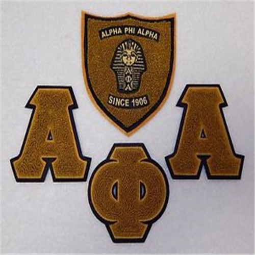 Letter iron on patches