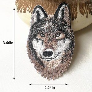 Animal embroidery badges