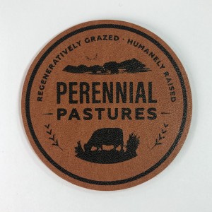 leather engraving badge