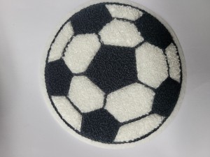 Chenille football Badege, Embroidered Chenille Letter，Chenille Patches