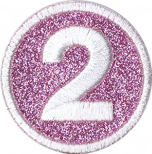 Glitter embroidered patch 3