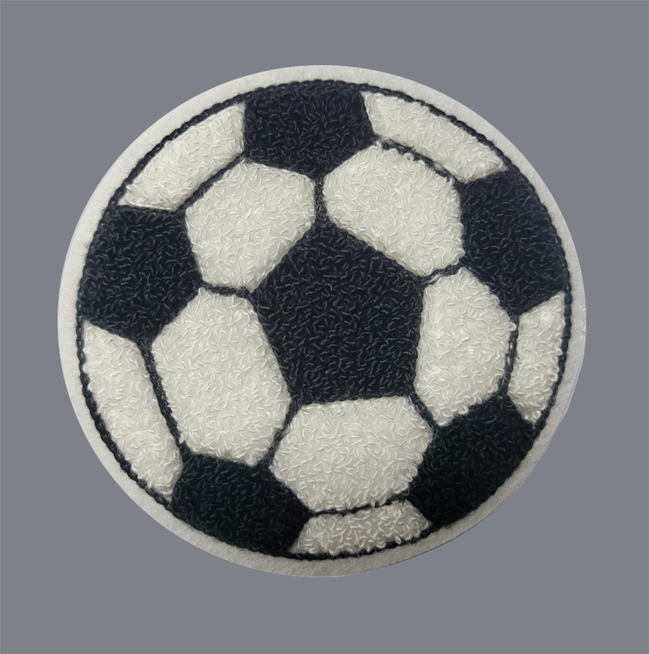 Chenille football Badege, Embroidered Chenille Letter，Chenille Patches Featured Image